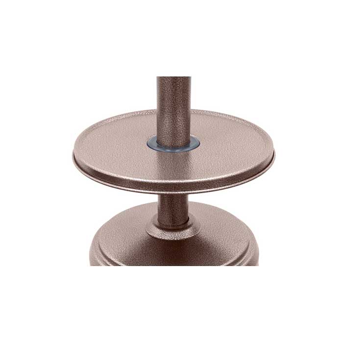 87" Tall Steel Hammered Bronze Propane Heater - Image 2